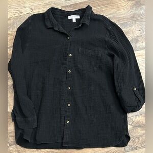 Anne Klein Black Men's Shirt